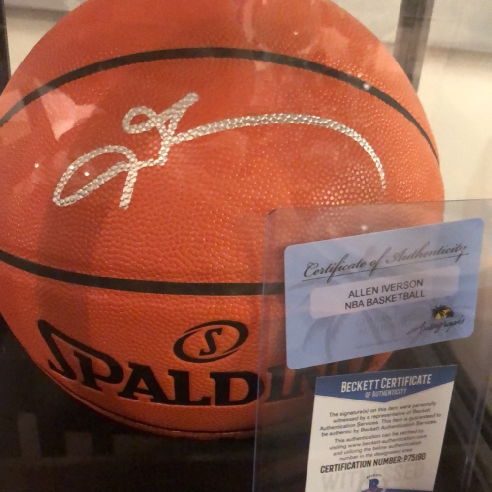Allen iverson signed basketball